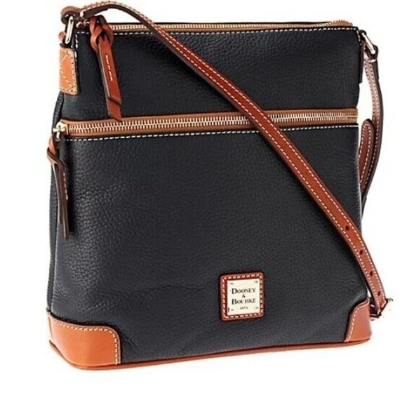 Dooney & Bourke Pebble Leather Crossbody Black,Bag